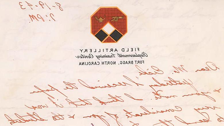 A sample letter from the Robert E. Eiche World War II Letter Collection